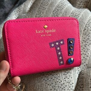 Kate Spade Pink Wallet with Embellishments